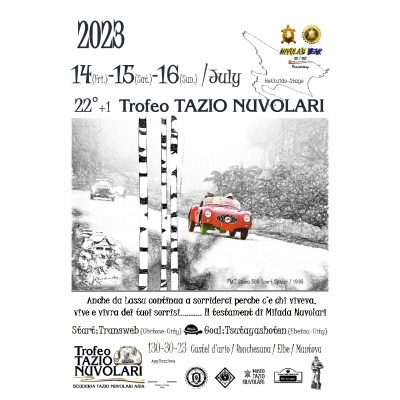 2023 22°+1 Trofeo Tazio Nuvolari in Hokkaido-Stage開催について