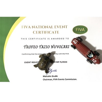 2023年 Trofeo Tazio Nuvolariは「FIVA」ナショナル・イベントに認定されま した。